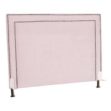 Imagem de Cabeceira para Cama Box Quarto Casal 140cm Viviane Suede - Estopar, Ro