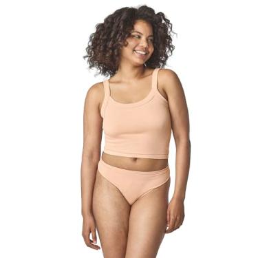 Imagem de florence by mills Regata feminina macia sem costura com gola redonda, Mogno, PP