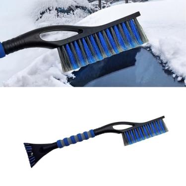 Imagem de Alieemo Escova de neve de alumínio removível de 68,5 cm e raspador de gelo para para-brisa de carro - Aderência ergonômica de espuma, adequada para carros, caminhões, para-brisas SUV e janelas