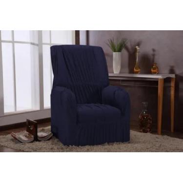 Imagem de Capa Protetora De Sofá 01 Lugar Poltrona do Papai Malha Grossa Elastic