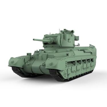 Imagem de MRY-SFW Kit de modelo militar ferroviário em escala HO Tanque de infantaria de ouriço Matilda