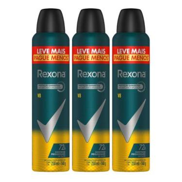 Imagem de Kit C/3 Desodorante Rexona Men Aero 72h De Proteção V8 200ml