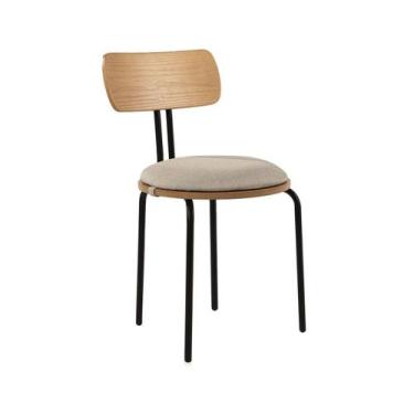 Imagem de Cadeira Jade Preta e Cinza - Westwing Collection, Preto, Madeira