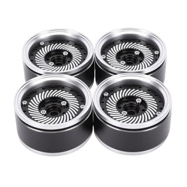 Imagem de Generic Conjunto de Aro de Roda de Esteira RC de 1,9 Polegadas Com 4 Aros de Roda RC de Liga de Alumínio Anodizado para Carro de Esteira 1/10, Leve e Resistente, para Terrenos Extremos
