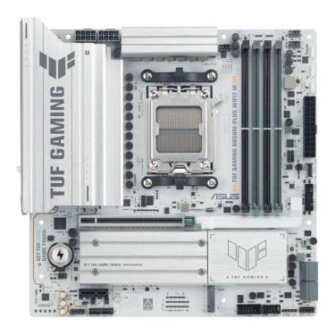 Imagem de Placa Mãe ASUS TUF GAMING B850M-PLUS WIFI7 W, AMD AM5, mATX, DDR5, Wi-fi 7, Bluetooth-Unissex