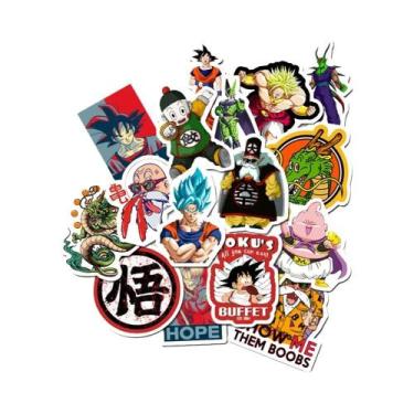 Imagem de Adesivos De Desenho Animado Dragon Ball À Prova D'água Para Garrafa De