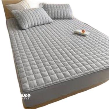 Imagem de Capa Protetor Colchão Elástico Solteiro Impermeável - gaby doces e enx