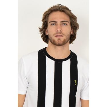 Imagem de Camiseta Listrada Aleatory Refined Preto-Masculino