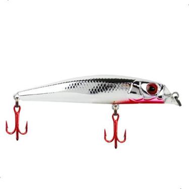 Imagem de Isca Artificial Rei do Rio 80 Sem Barbela Lipless Minnow Flutuante Mei