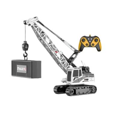 Imagem de Caminhão Guindaste RC Elétrico De Liga Metálica Para Meninos, Brinqued