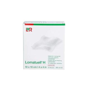 Imagem de 23318 - Curativo de gaze Lomatuell H malha gelificante 10cmX10 cm para