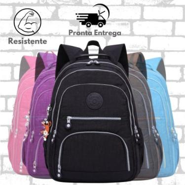 Imagem de Mochila Bolsa Viagem Resistente Média Coreana Feminina Elegante - New 