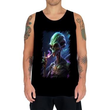 Imagem de Camiseta Regata Alien ET Fumando Alienígena 1 - Kasubeck Store®, INF 0