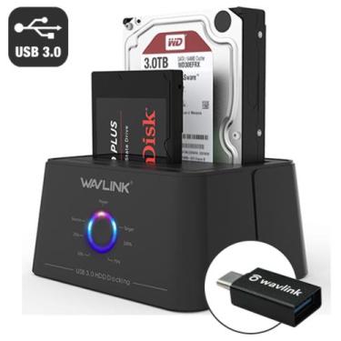 Imagem de Docking Station USB-C 3.0 Duplo 2.5'' & 3.5'', Botão Clone HDD & SSD, 