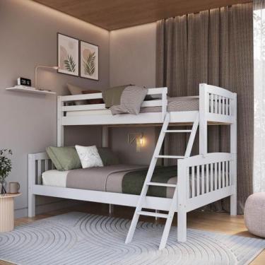 Imagem de Beliche Madeira Maciça Casal Inferior com Solteiro Superior Serena Mul