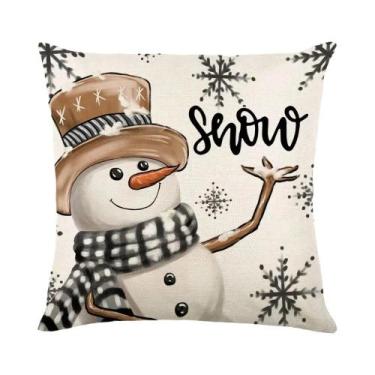 Imagem de Capa De Almofada De Natal De 45cm, Capa De Almofada Decorativa Para So