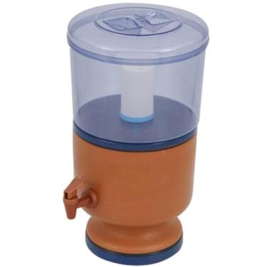 Imagem de Filtro De Barro Bebedouro Com Acrilico Transparente Vela Micro Porosa 