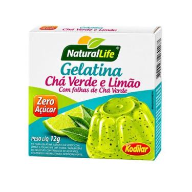 Imagem de Gelatina Zero Açúcar Limão com Chá Verde 12g Natural Life