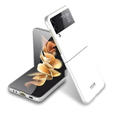 Imagem de Capa Capinha 2 Partes Anti Impacto Para Galaxy Z Flip 3 5g Case Fosca Premium (Branca)