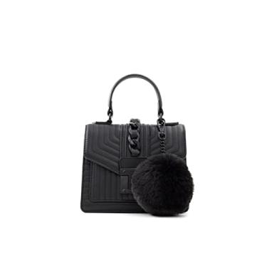 Imagem de ALDO Bolsa feminina regular Jerilini com alça superior, Preto/preto, Small