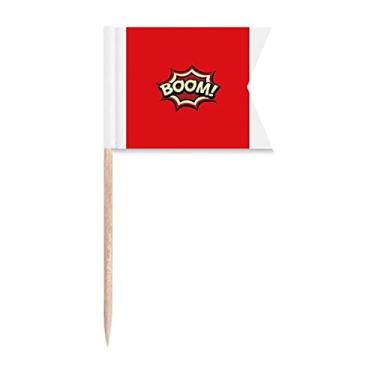 Imagem de Boom Dialog Fire Art Deco Presente Fashion Palito de Dente, Marcação de Etiquetagem para Bolo Festa Prato de Queijo