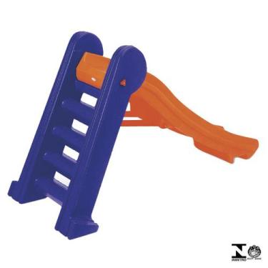 Escorregador Infantil Médio 3 Degraus Playground - Vermelho e Azul -  Natalplast - Escorregador Infantil - Magazine Luiza