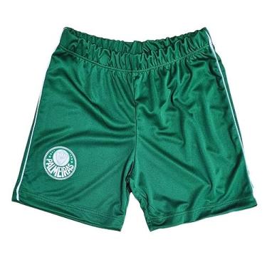 Imagem de Shorts Palmeiras Infantil Juvenil Verde Oficial