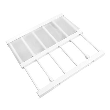 Imagem de Prateleira de Tensão para Armário, Comprimento Ajustável Prateleira de Tensão Extensível para Armário (38‑55 cm/15‑21,7 pol. de comprimento)