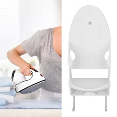 Imagem de Suporte De Parede Para Tábua De Passar Roupa, Suporte De Ferro Elétrico 2 Em 1, Organizador De Armazenamento De Ferro E Tábua De Passar Roupa Com Ganchos Removíveis(branco)