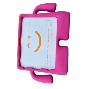 Imagem de Capa Infantil Borracha Compatível Para ipad Air4 Air5 10.9'' 2020- A2316 A2324 A2325 A2072; 2022-2588 A2589 A2591-ROSA,Contra Choques, Sujeira, Arranhões e Pequenas Batida,EVA, Emborrachada, Leve