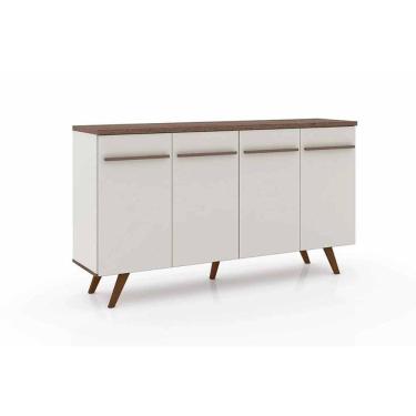 Imagem de Buffet De Sala Jantar Rt3133 4 Portas Off White-rustico - Movelbento