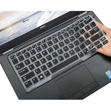 Imagem de CaseBuy Capa de teclado para laptop Dell Latitude 5480 5490 5491 7490 35.6 cm, Dell 3340 E3340 E5490 E5491 E5450 E5470 E7450 E7470 7480 E7480 E7480 Pele com ponta, preta