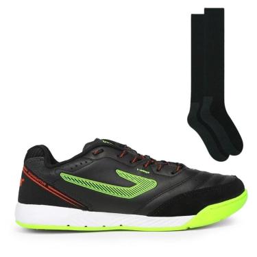 Imagem de Chuteira Futsal Topper Dominator Pro IV + Meião Color Sports de Futebol-Masculino