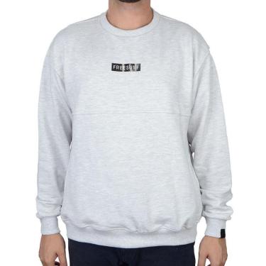 Imagem de Blusa Masculina Freesurf Moletom Trade Leve Cinza - 11100207-Masculino