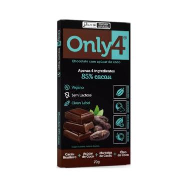 Imagem de Chocolate 85% Cacau 80g - Only4