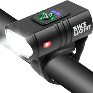 Imagem de Lanterna Bike Farol Luz de Bicicleta com 2 Led T6 Potente Recarregável USB 6 Modos de Iluminação a Prova da Água Acessorios Bicicleta Ciclismo Sinalizador Luz Dianteira
