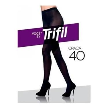 Imagem de Meia Calça Opaca Feminina Adulto Clássica Fio 40 Trifil, M