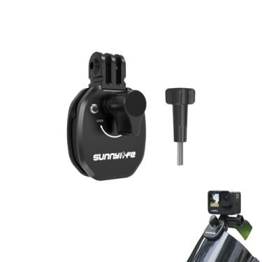 Imagem de Suporte de câmera esportiva para Action 5 Pro GoPro Hero 13, suporte de braçadeira de para-brisa de motocicleta, suporte giratório de 360°, suporte de câmera de ação resistente para aventuras