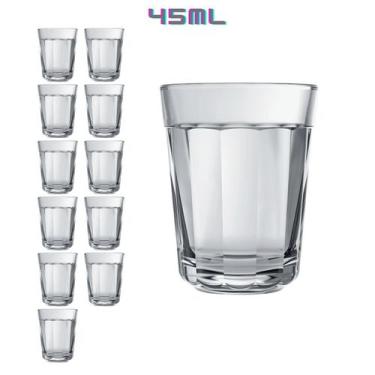 Imagem de Copos de Dose Americano 45ml Tequila Whisky Cachaça - 12un - NADIR FIG