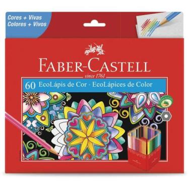 Imagem de Lápis de cor Faber-Castell eco lápis com 60 cores - Faber Castell