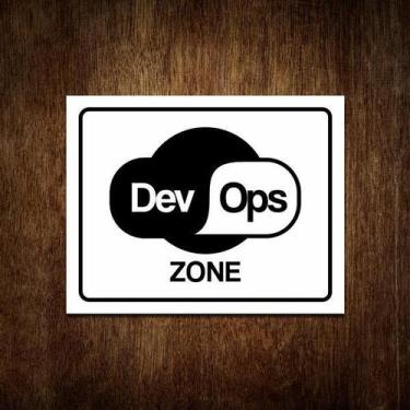 Imagem de Placa Decorativa - Dev Ops Zone (27X35) - Sinalizo