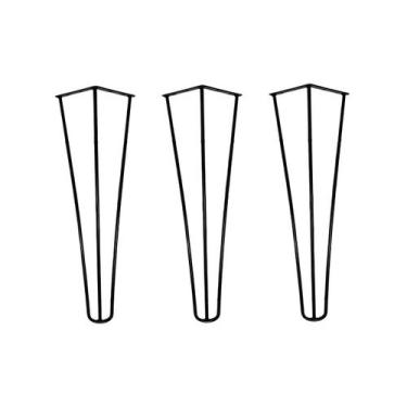 Imagem de Pé Hairpin Leg 30cm Triplo Armario Cama Mesa Moveis 1/4 - Jthome, 3
