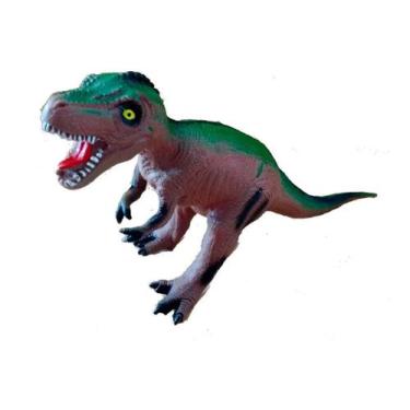 Imagem de Dinossauro De Borracha C/ Sons Tamanho Grande Dino World - toys