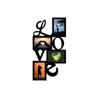 Imagem de Porta Retrato Love Decorativo Casa Decoração 10x15 Parede - babykidsst