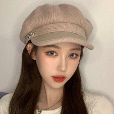 Imagem de Boína Feminina Simples De Lã ELASHOPP , Cinza escuro