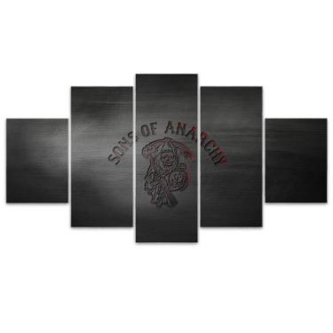 Imagem de Quadro Decorativo em Mosaico MDF Sons Of Anarchy 115x60cm - Império da