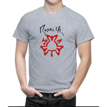 Imagem de Camiseta Masculina Show Rosalía Motomami Pop 3 - SEMPRENALUTA, Cinza, 