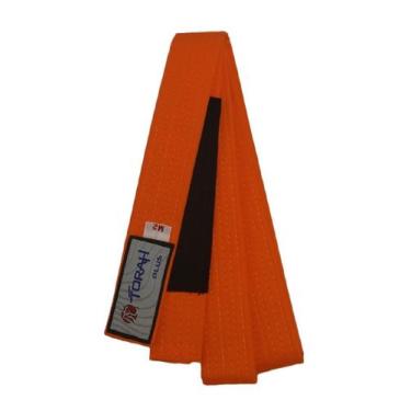 Imagem de Faixa de Jiu Jitsu Plus Com Ponteira Infantil Laranja Torah, Laranja, 
