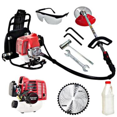 Imagem de Roçadeira Costal Nakashi C270N 25,4cc 2T Com Motor NK270 Maior Equilíb