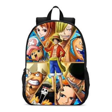Imagem de Mochila Escolar Infanto Juvenil Anime Mangá Luffy e Bando Novidade Gee